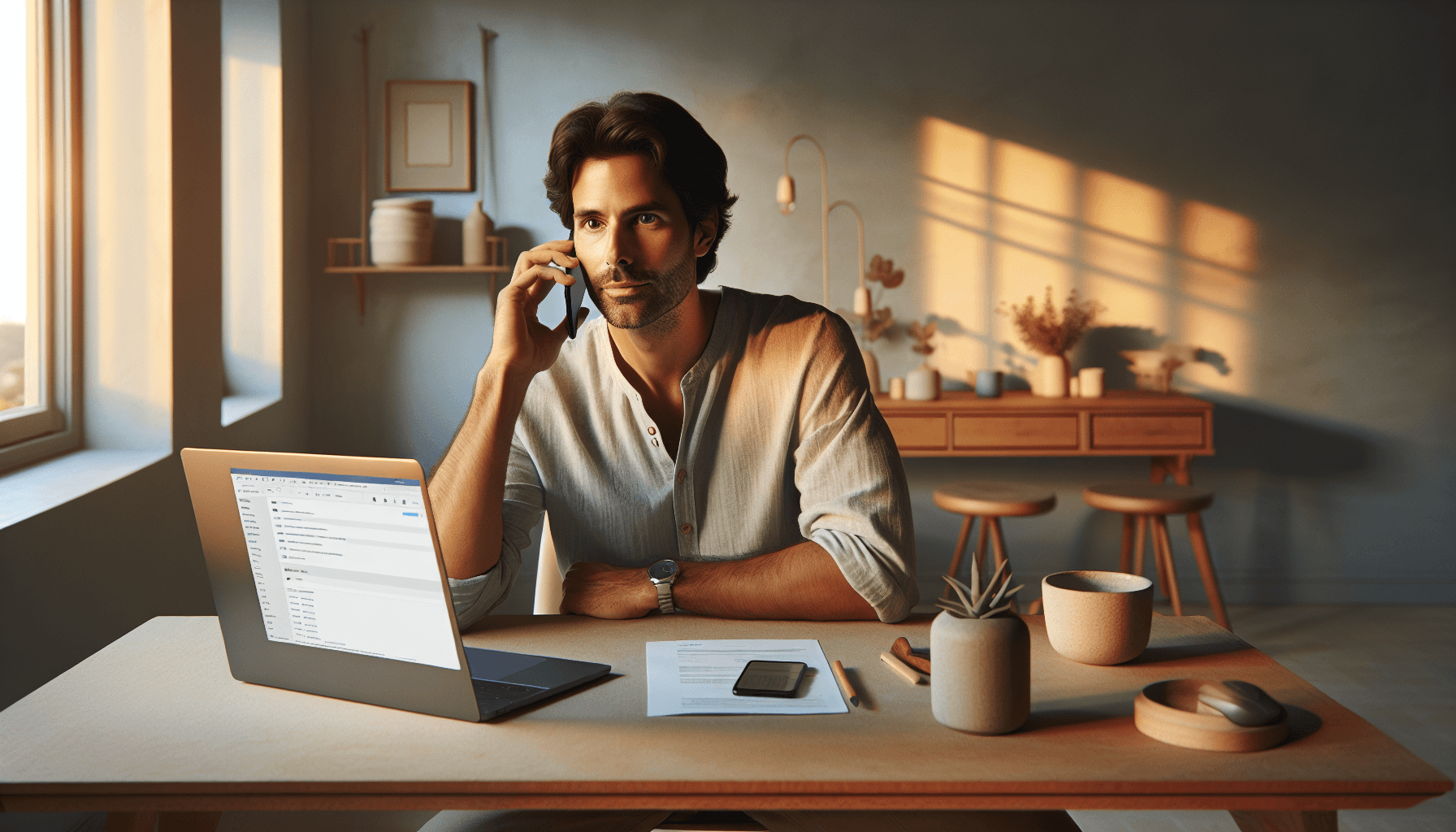 Person som ringer och skickar förfrågan om luftprovtagning - första kontakten